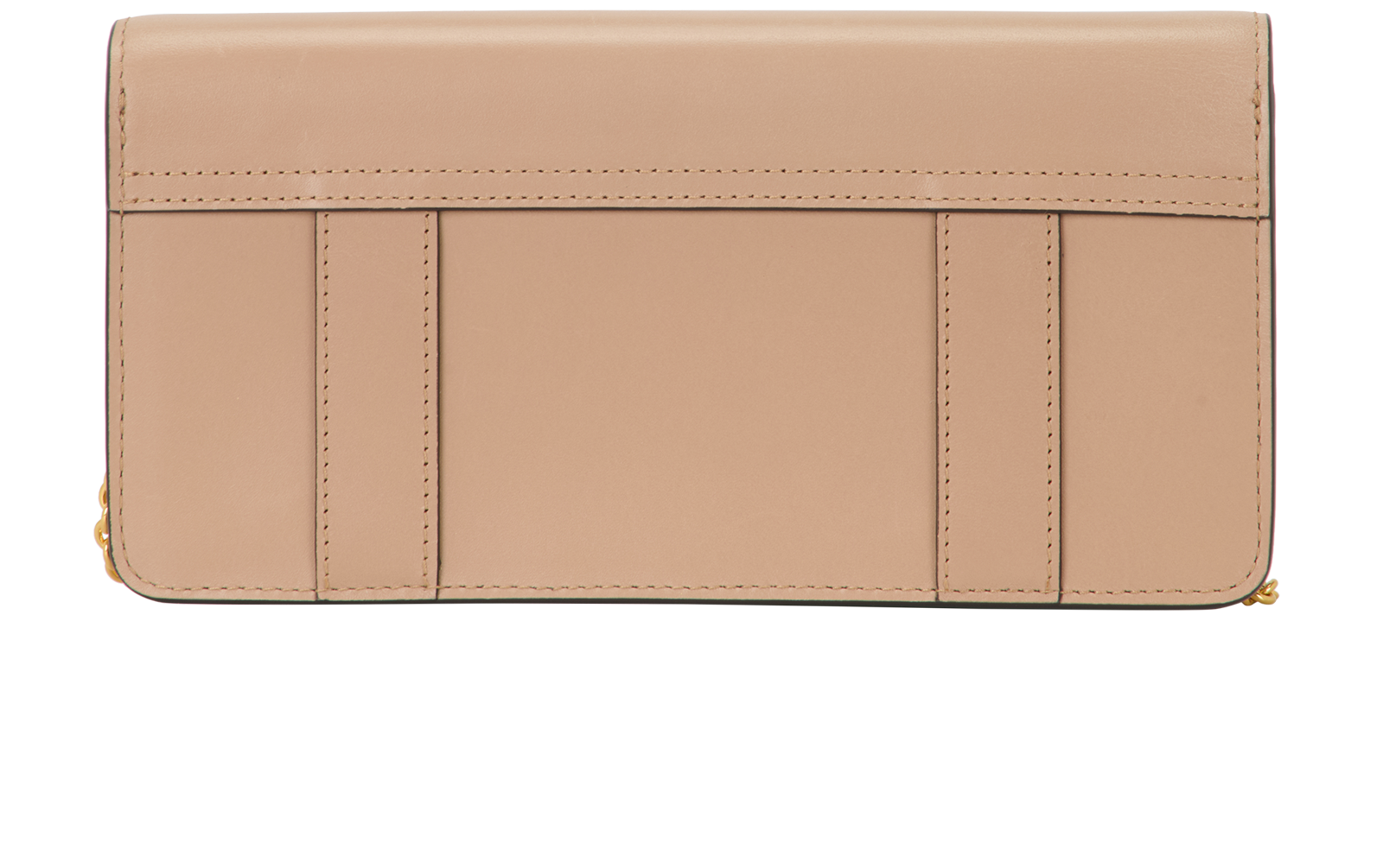 East West Bayswater Clutch, &pound;295, Handbags, Beige, Leather, Back view